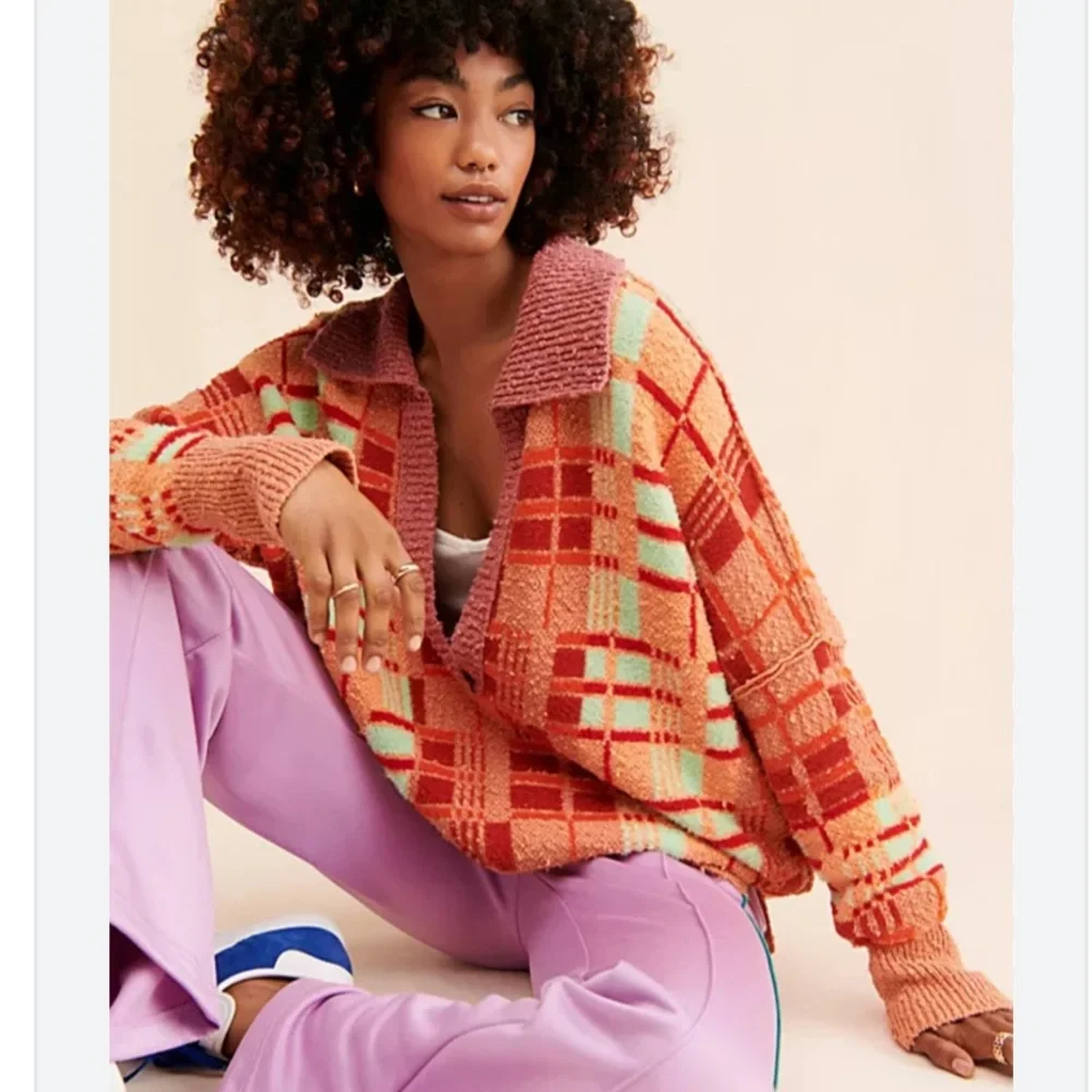 FREE PEOPLE Ruben Nubby Cozy Oversized Pullover Sweater S - Picture 8 of 15